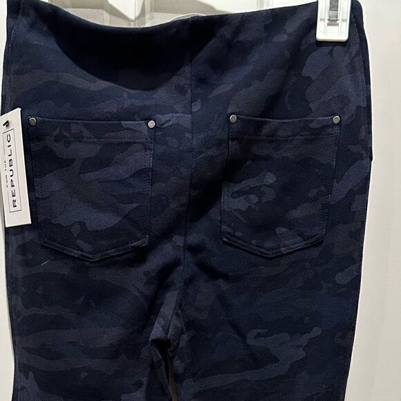 For The Republic XS jeggings leggings pants camo blue - Picture 4 of 5